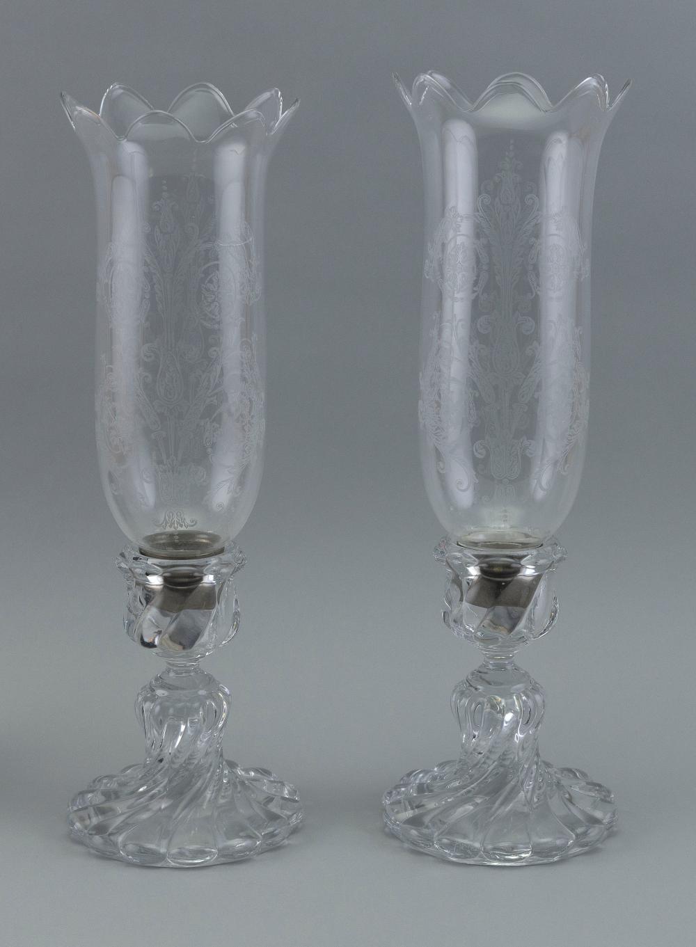 PAIR OF BACCARAT BAMBOUS SWIRL  3af749