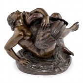 A Continental Bronze Figural Group of
