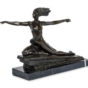 Marcel Bouraine French 1886 1948 Amazonian bronze  3af9f2