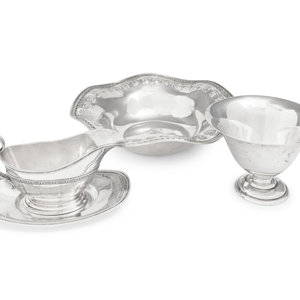 Three American Silver Hollowware
