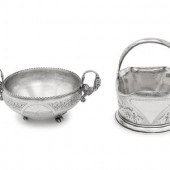 Two Russian Silver Sugar Dishes
Various