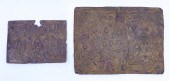 2pc Old Indian Copper Relief Buddhist
