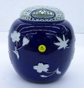 Antique Japanese Porcelain Blue Floral