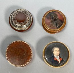 Four antique snuff boxes including  3b0049