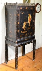 A ca. 1900 one piece music cabinet with