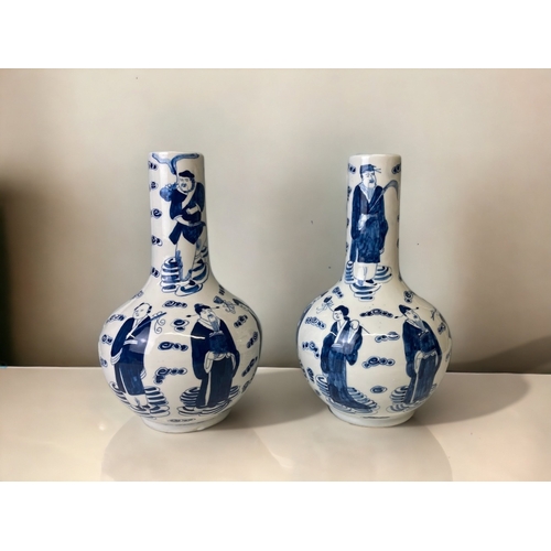 A PAIR OF CHINESE PORCELAIN BLUE 3b05d4