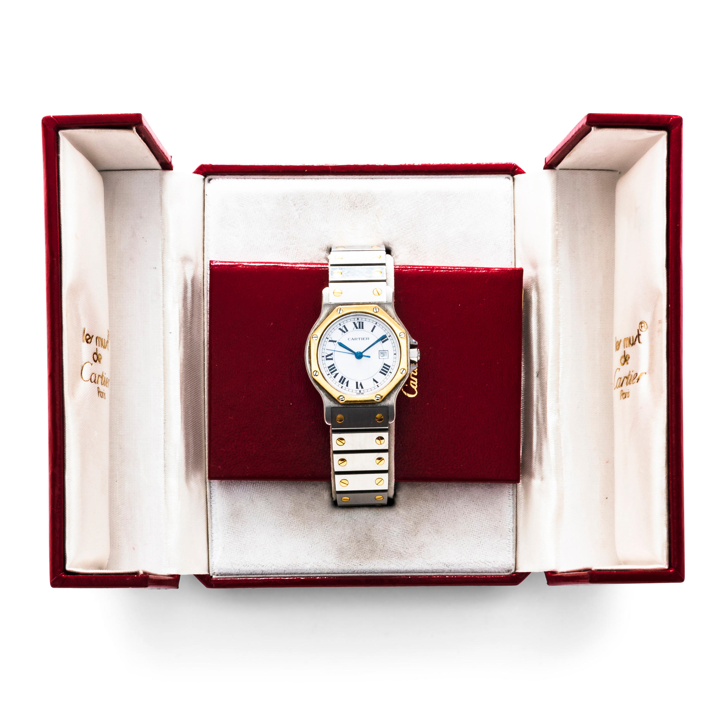 CARTIER TWO TONE SANTOS AUTOMATIC 3aebab