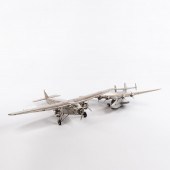 TWO MODEL AIRPLANES An aluminum-clad
