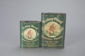 TWO ROBIN HOOD POWDER TINSlargest is