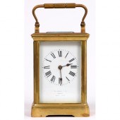 A French brass carriage clock, Benetfink