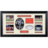 Soccer memorabilia. Framed photographs