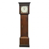 An thirty hour oak longcase clock, early