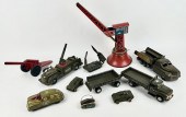 LOT OF TIN TOYS, MOSTLY MILITARY 20TH