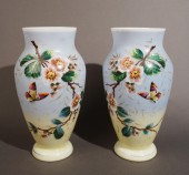 PAIR BRISTOL FLORAL AND BUTTERFLY 3b2223