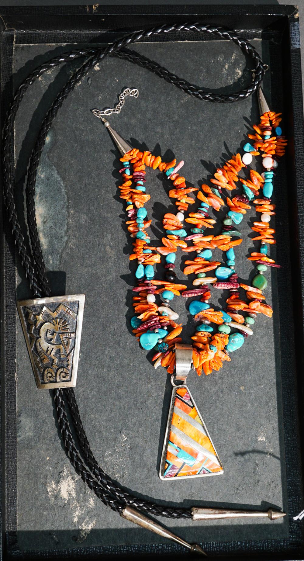 SOUTHWEST SILVER CORAL AND TURQUOISE 3b2409