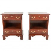 A PAIR OF STATTON NIGHT STANDS 20th
