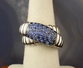 JOHN HARDY SAPPHIRE AND STERLING SILVER
