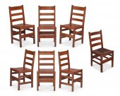 A SET OF L. & J.G. STICKLEY SIDE CHAIRS,