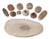 A GROUP OF STONE IMPLEMENTSA group of