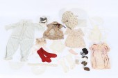 LARGE GROUP OF ANTIQUE DOLL CLOTHING,