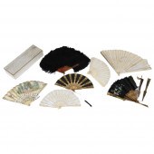 7PC GROUP OF VICTORIAN FANS INCLUDING 3b305d