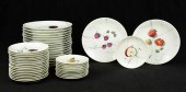 (45) Limoges porcelain fruit plates,