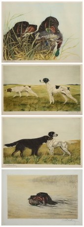 Leon Danchin (French, b 1938) (4) etchings