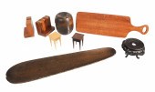 Lot of wooden items, c/o David Auld