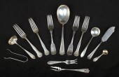 (13) Pcs assorted sterling silver flatware,