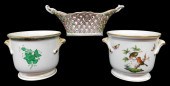 HEREND PORCELAIN THREE PIECES 3b12c0