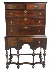 +HIGHBOY, WILLIAM AND MARY STYLE, EARLY