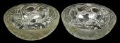 GLASS PAIR OF LALIQUE PINSONS 3b135f
