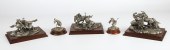 (5) Chilmark pewter Wild West figurines