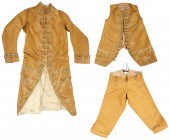 18th C Embroidered Court Suit, circa