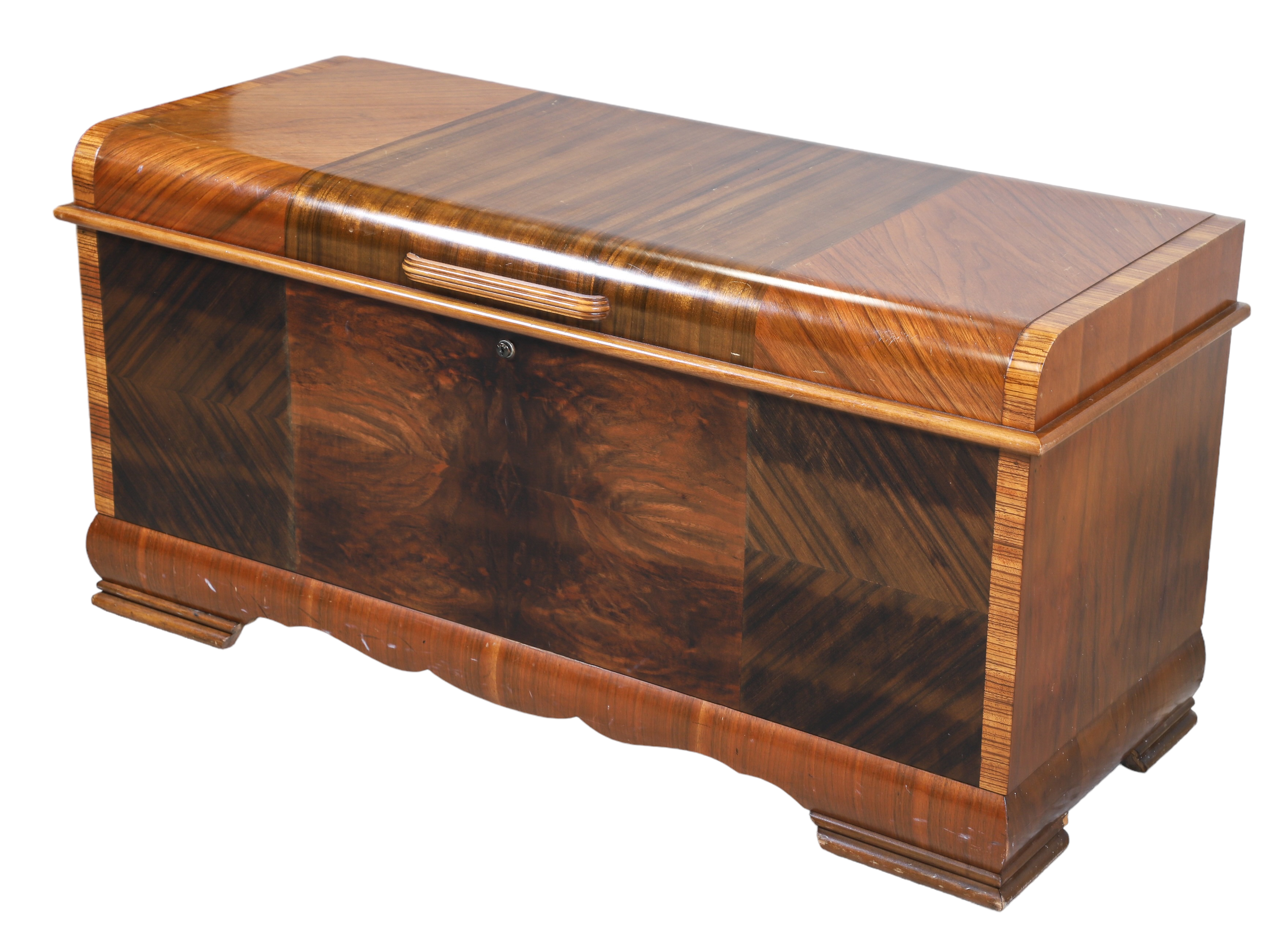 Lane mahogany cedar chest, interior