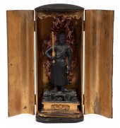 JAPANESE LACQUER TRAVELING SHRINEAntique