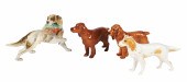 (4) Porcelain dog figurines, c/o Beswick