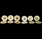 (12) Porcelain bird collector plates,