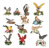 (13) Lenox porcelain bird figurines,