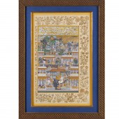 MUGHAL SCHOOL, LARGE DETAILED PAINTING