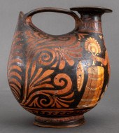 ANCIENT GREEK APULIAN RED-FIGURE FOOTED
