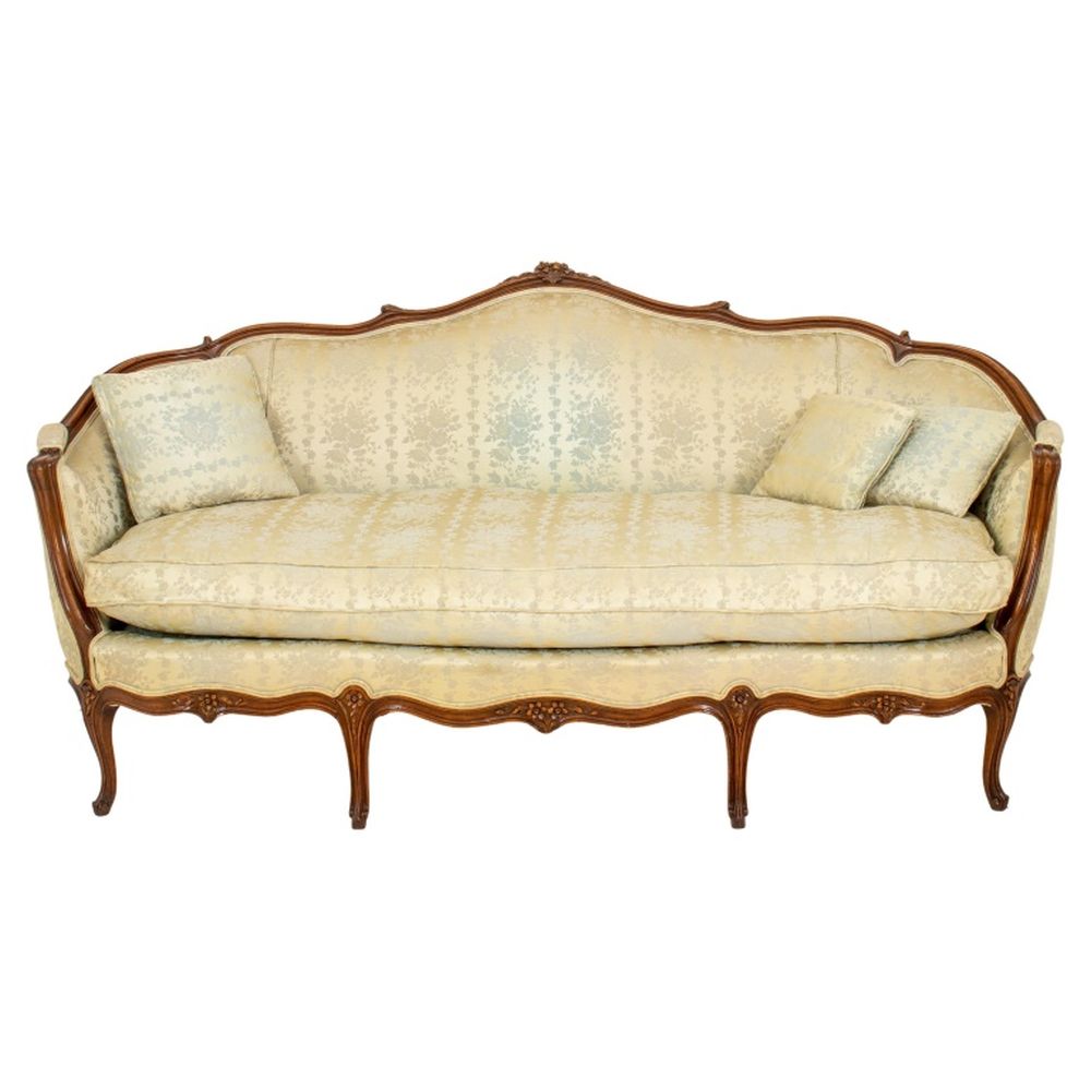 ROCOCO LOUIS XV STYLE DAMASK UPHOLSTERED 3b4ccf