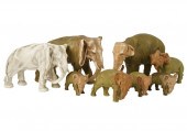 GROUP OF ROYAL DUX ELEPHANT FIGURESGroup