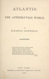1882 ATLANTIS THE ANTEDILUVIAN WORLD