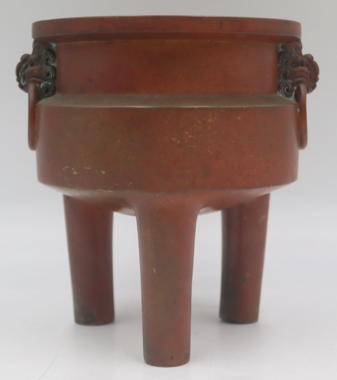 SIGNED CHINESE BRONZE CENSER WITH 3b3795