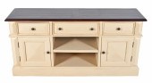 Contemporary painted entertainment sideboard,