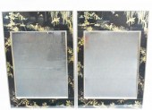 PAIR OF LABARGE JAPONAISE MIRRORS, 20TH