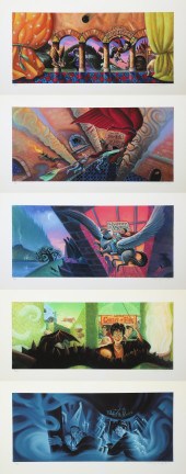 (5) Harry Potter giclee on paper prints