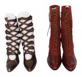  2 Pairs Edwardian ladies boots 3b3c68