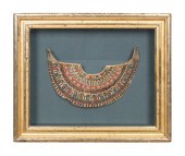 EGYPTIAN CARTONNAGE BROAD COLLAR NECKLACE